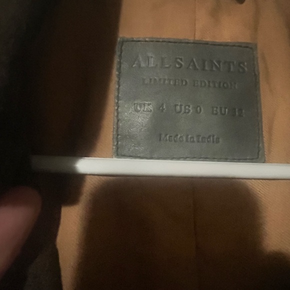 AllSaints Pipe Western Leather Jacket - Picture 5 of 5